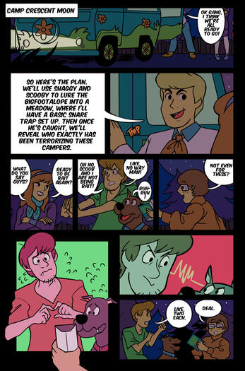 Scooby Doo Zine Comic Page 1
