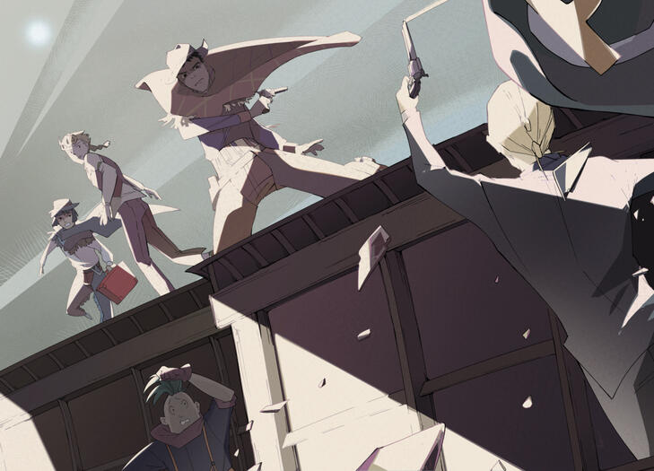 Entry for a Western-themed Jojo Zine