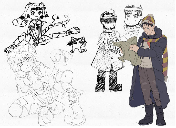 Sample of the redraw zine